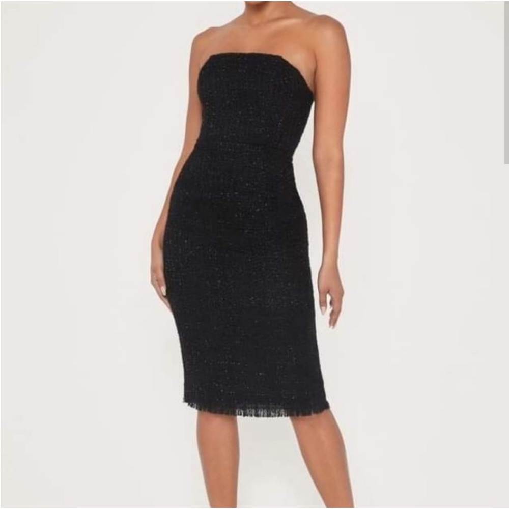 🔥🔥🔥 NWT Meshki | Strapless Tweed Mini Dress